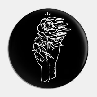 "Melting Away" - White Variant Pin