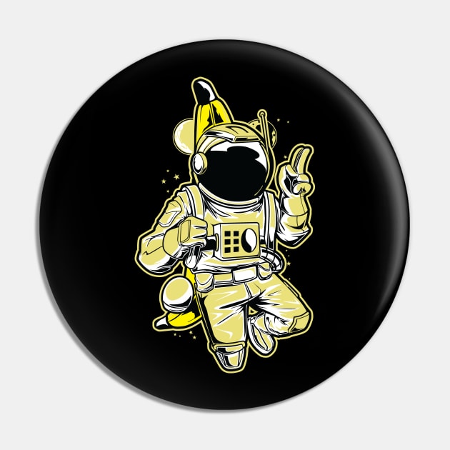 Astronaut Banana Lover Pin by Teewyld