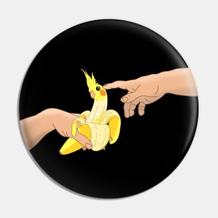 Michelangelo Banana Cockatiel Pin