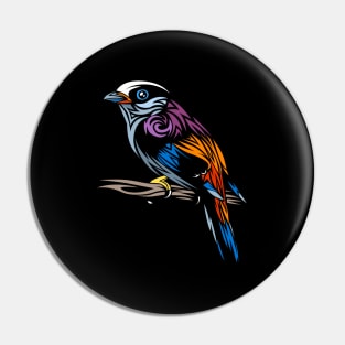 Tribal Sparrow Tropical Bird - Pin