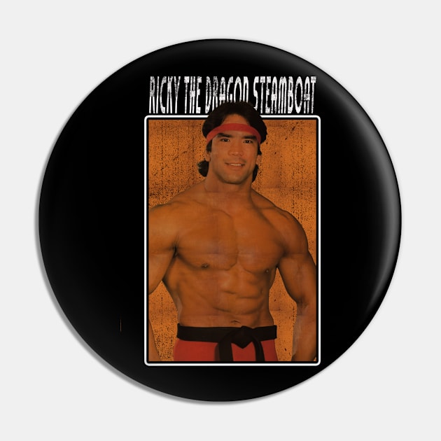 Vintage Wwe Ricky The Dragon Steamboat Pin by The Gandol