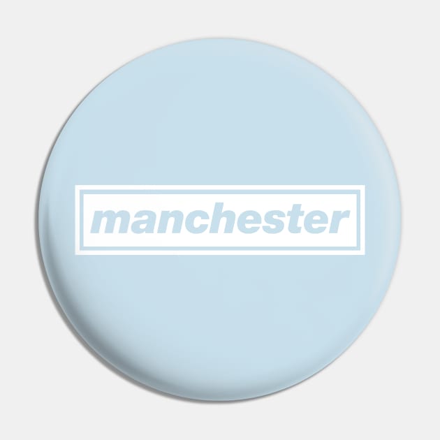 'Manchester' Oasis inspired white design Pin by LTFRstudio