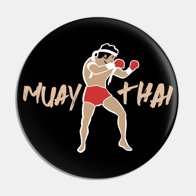 Muay Thai Boxer Pin by ILYOart