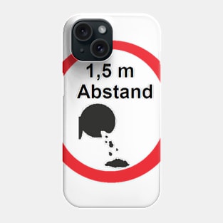 Abstand halten Covid 19 Corona Phone Case