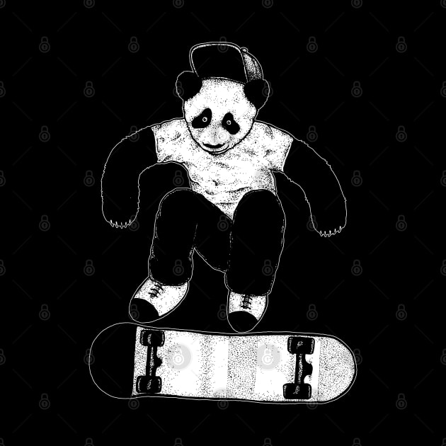 Skateboarding Panda by ziiziilah