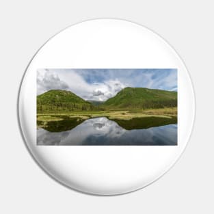 Mountain Pond Panorama Pin