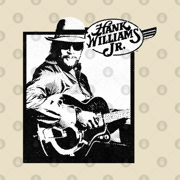 Hank Williams Halftone by Resdis Materials