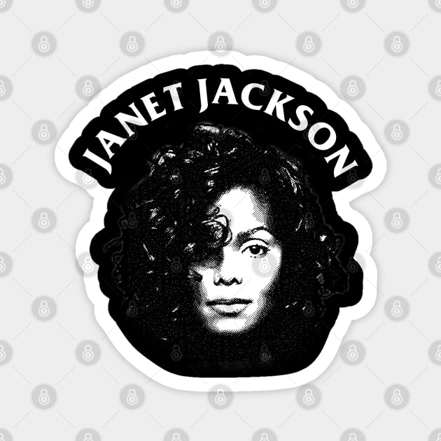 Janet - Engraving Style Magnet by Parody Merch