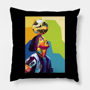 ronaldinho wpap art Pillow