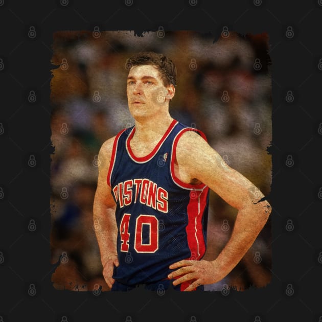 Bill Laimbeer in Pistons by Wendyshopart