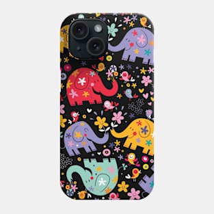 Elephants party Phone Case