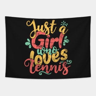 Just A Girl Who Loves Tennis Gift design Tapestry