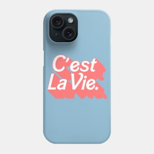 C'est La Vie / Francophile Typography Design Phone Case