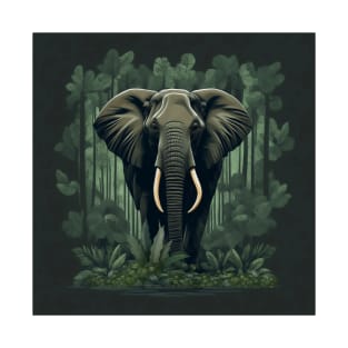 Majestic Forest Dwelling Elephant T-Shirt