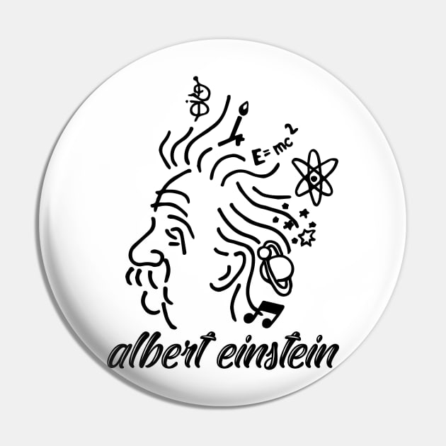 Chemistry Physics & Biology Pin Set | Science Collection Funny Einstein