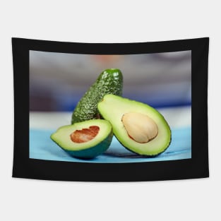 Fresh avocado on a table Tapestry