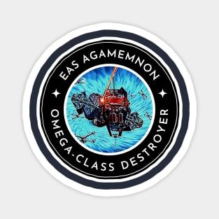 EAS Agamemnon - Omega-Class Destroyer - White - Sci-Fi - B5 Magnet