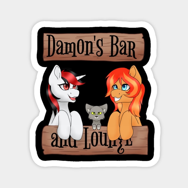 Damon's Bar and Lounge Magnet by Lyvewyre Studios