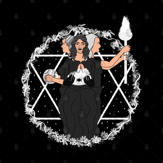 Hecate Goddess Moon Witchcraft Witch by Manzo Carey