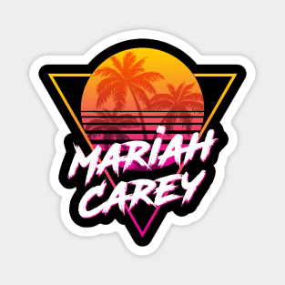 Mariah Carey - Proud Name Retro 80s Sunset Aesthetic Design Magnet