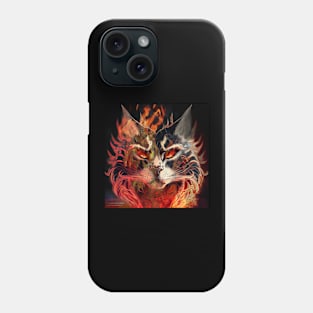 Fire Cat Phone Case