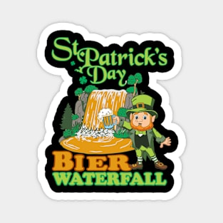 St Patricks Day Bier Waterfall Magnet