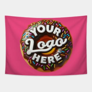 Your Logo Here Donut Tapestry