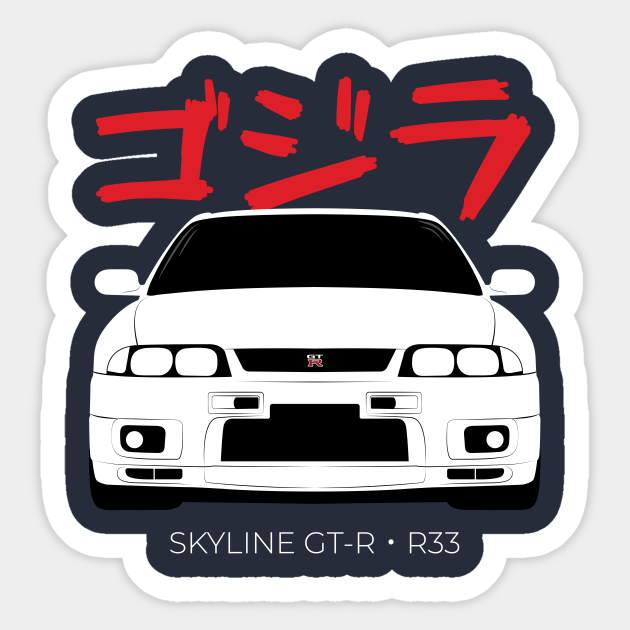 Skyline Gt R R33 Skyline Gtr R33 Sticker Teepublic Uk