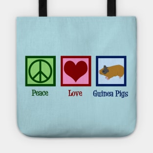 Peace Love Guinea Pigs Tote