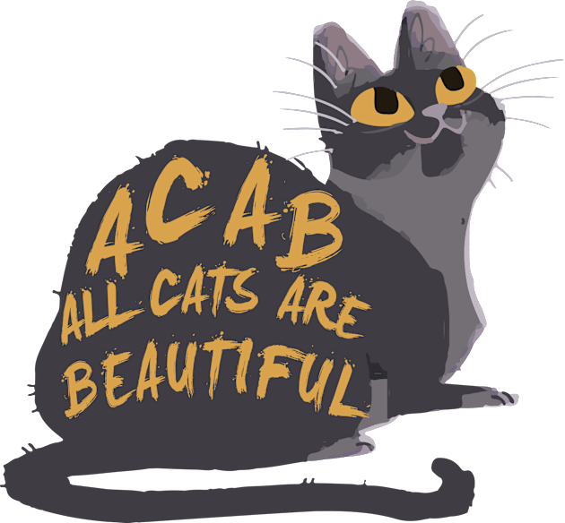 acab all cats are beautiful Kids T-Shirt by remerasnerds