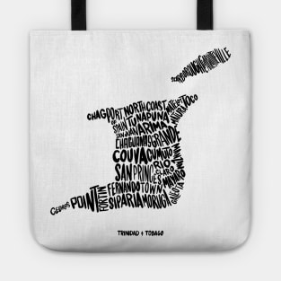 Trinidad & Tobago Typographic Map Tote