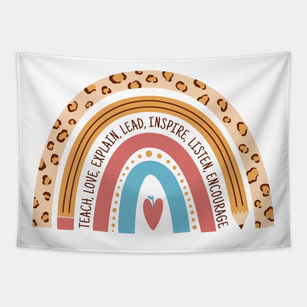 Teach & Inspire: Rainbow Wisdom Tapestry by Life2LiveDesign