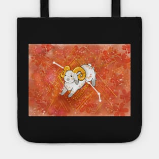 Aries bunny astrological signs series Tote