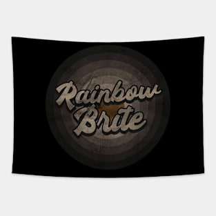 RETRO BLACK WHITE - Rainbow Brite Tapestry