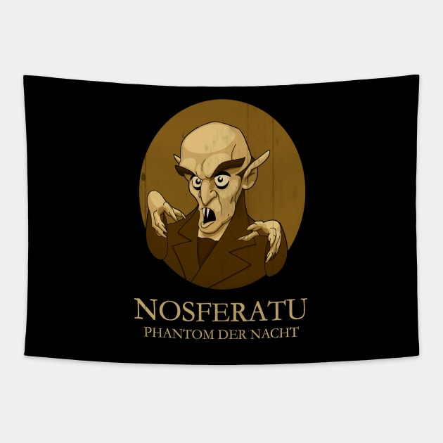 Nosferatu Silent Chiller Tapestry by WikiDikoShop