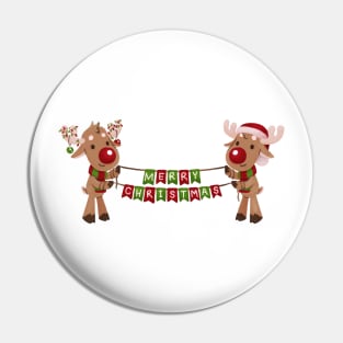 Holiday Reindeers Pin