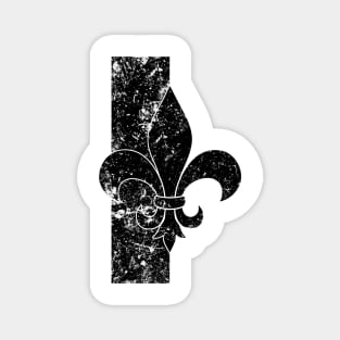 Fleur de lis Valorous Heart Magnet