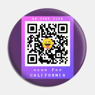 Scan for California, Qr Code Funny Memes -13 Pin