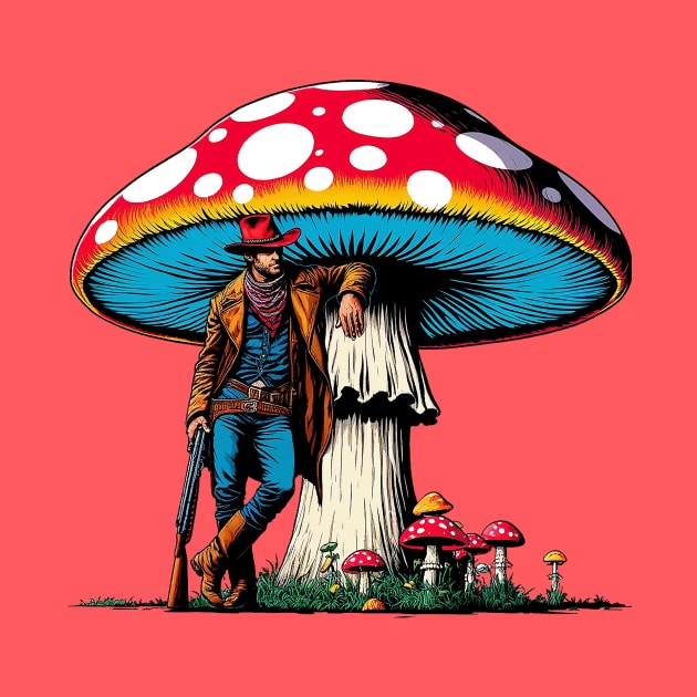 Mushroom Cowboy by Sideways Tees