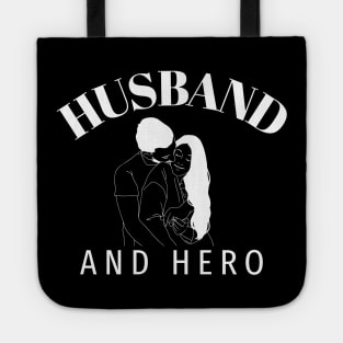 Husband and Hero Image Tote