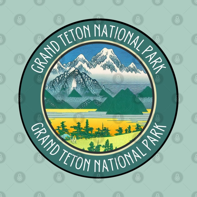 Beautiful Green Grand Teton National Park by Mochabonk