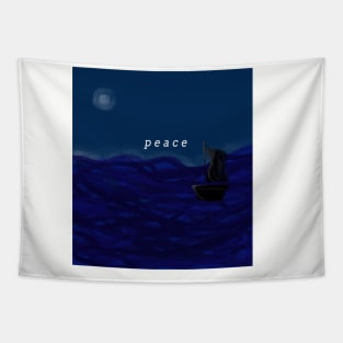 Sea at night Tapestry