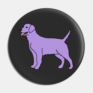 Purple Labrador Pin