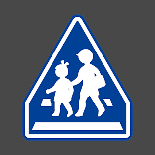 Japanese Children Crossing Sign T-Shirt