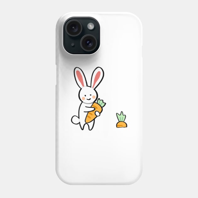 Cute rabbit cartoon Phone Case by ballooonfish