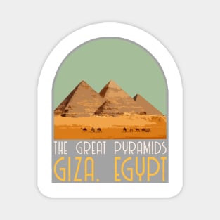 Pyramids of Giza Decal Magnet