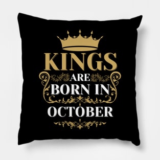 kings are born in october Pillow