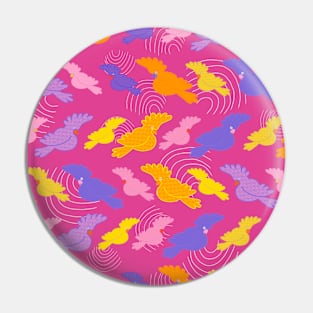 Cockatoo Crazy Pink Pin