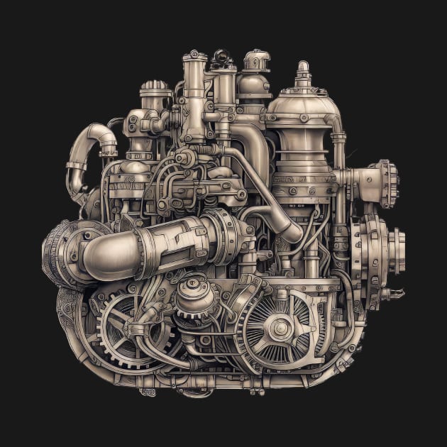 Funny Gift For Fans of Mechanics Mechanical Heart by MARKBAY Shop