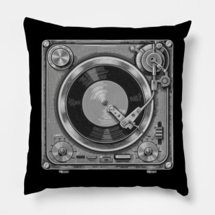 Retro 70s Record Player Pillow